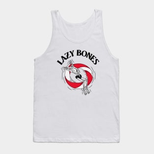 Lazy Bones Skeleton Vacation Lounge Tank Top